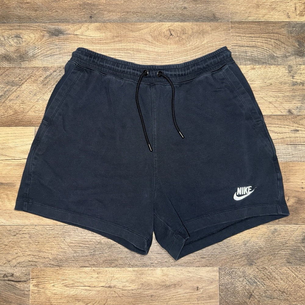 Nike Women's Club Fleece Shorts DQ3350-010 Black Size Small